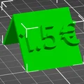 Bảng giá 1.5 Euro in 3D - Phụ kiện trưng bày nhỏ gọn, chuyên nghiệp - Thumbnail 3
