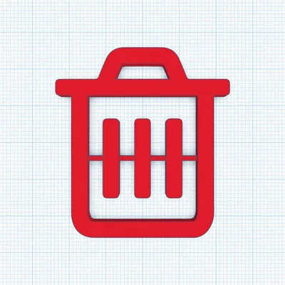 Biểu tượng phân loại rác in 3D (Recycling & Trash Symbols)