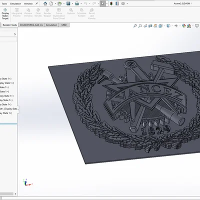 Mô hình 3D Logo Đại học Công nghệ Chalmers (1829) sắc nét