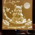 Chụp đèn 3D chủ đề Easter Winnie the Pooh trang trí ấn tượng - Thumbnail 2