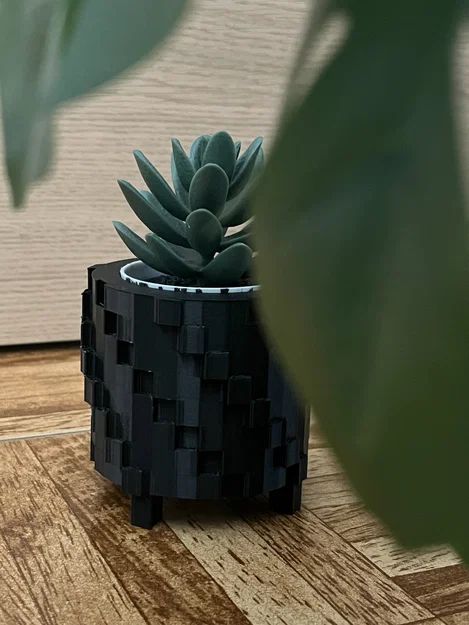 Chậu trồng cây phong cách pixel - Mẫu in 3D đẹp và tiện lợi - Image 1