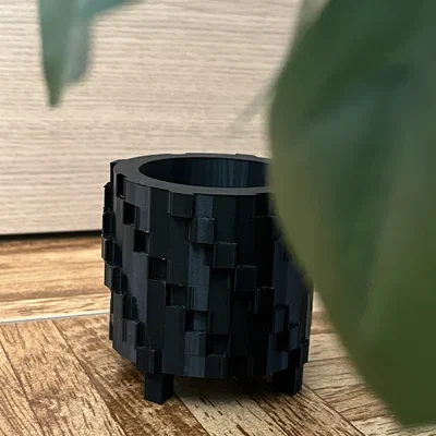 Chậu trồng cây phong cách pixel - Mẫu in 3D đẹp và tiện lợi