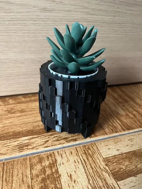Chậu trồng cây phong cách pixel - Mẫu in 3D đẹp và tiện lợi - Image 3