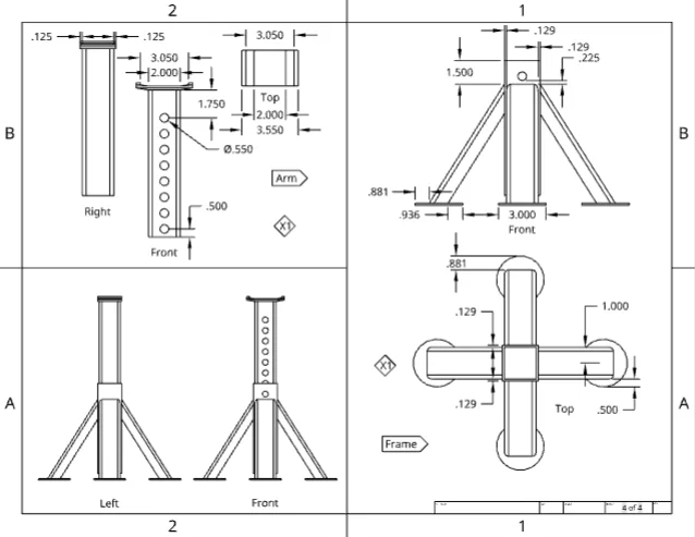 Mô hình tỉ lệ Jack Stand (Giá đỡ kích) – bộ kit lắp ráp - Image 5