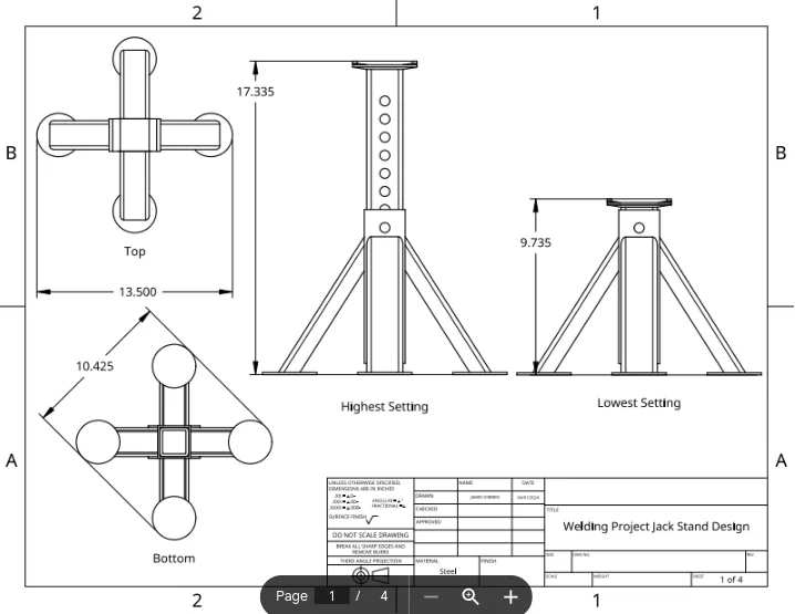 Mô hình tỉ lệ Jack Stand (Giá đỡ kích) – bộ kit lắp ráp - Image 6