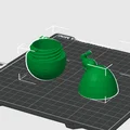 Mô hình 3D quả trứng giấu chú thỏ đáng yêu (Rabbit inside egg) - Thumbnail 4