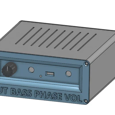 Vỏ hộp cho mạch lọc thông thấp 2.1 (subwoofer pre-amp)