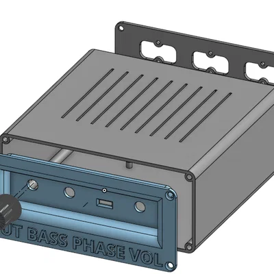 Vỏ hộp cho mạch lọc thông thấp 2.1 (subwoofer pre-amp)