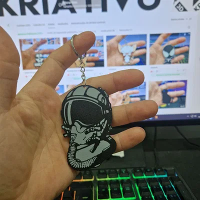 Móc khóa hình phi công - Phụ kiện in 3D độc đáo và cá tính
