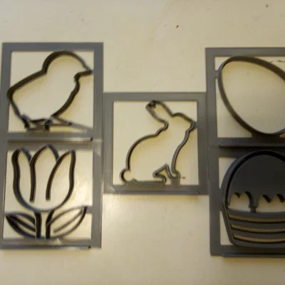 Khuôn cắt bánh quy Easter (Easter Cookie Cutters)