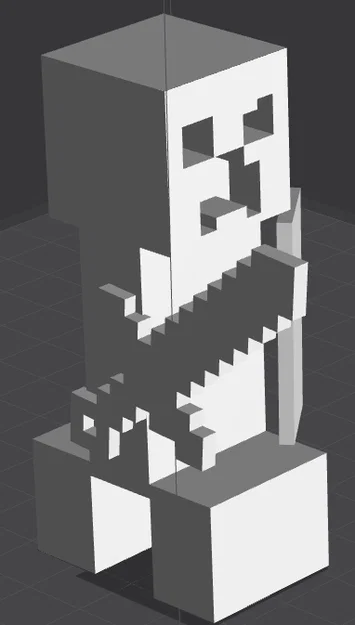 Mô hình 3D Minecraft Creeper cầm kiếm cực ngầu cho game thủ - Image 1