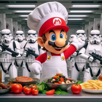 Super Mario nấu ăn cho Stormtroopers – Hueforge
