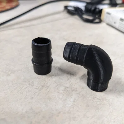 Đầu nối góc 90° (Elbow Adaptor) cho máy bơm hồ cá ống 1/2" ID