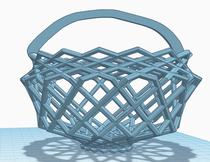 Giỏ đựng trứng Phục sinh (Easter Basket) thiết kế lưới tinh xảo - Image 1