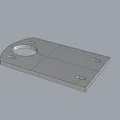 Tấm đế nhôm 6mm gia cố cho máy đùn (Extruder) máy in 3D - Thumbnail 1
