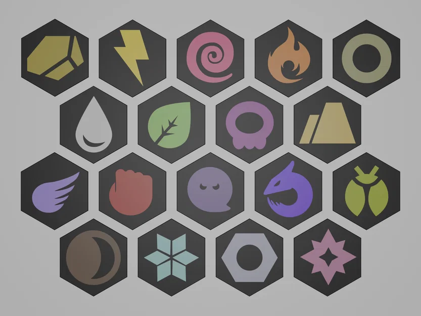 PokéTiles – Bộ tile lục giác chủ đề Pokémon ghép hình tessellating - Image 3