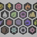 PokéTiles – Bộ tile lục giác chủ đề Pokémon ghép hình tessellating - Thumbnail 3