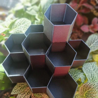 Mẫu Chậu Trồng Cây Hình Tổ Ong (Honeycomb Planters) In 3D Độc Đáo