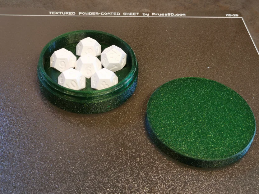 Bộ xúc xắc 12 mặt kèm hộp đựng (Dice Box) in 3D độc đáo - Image 1
