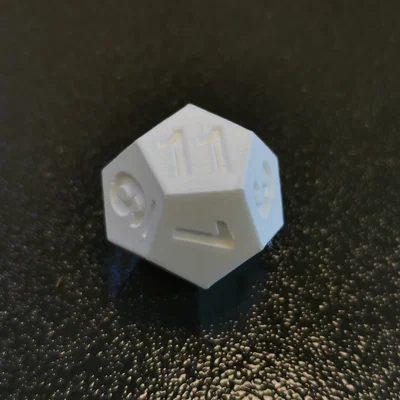 Bộ xúc xắc 12 mặt kèm hộp đựng (Dice Box) in 3D độc đáo