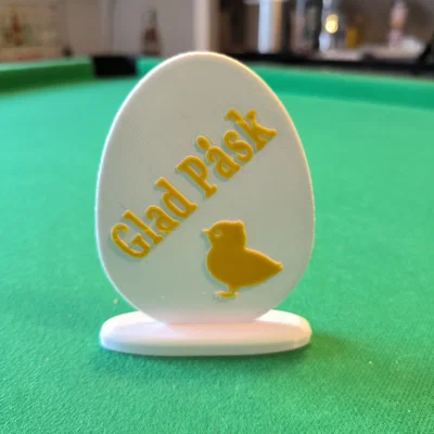 Mô hình trang trí quả trứng Happy Easter và Glad Påsk (STL file)