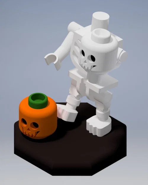 Mô hình bộ xương Lego Halloween in 3D trang trí độc đáo - Image 1