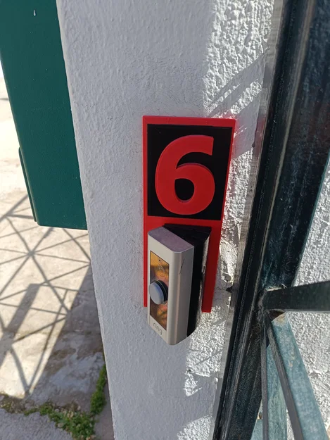 Giá treo tường Ring Doorbell kết hợp bảng số nhà tiện lợi - Image 3