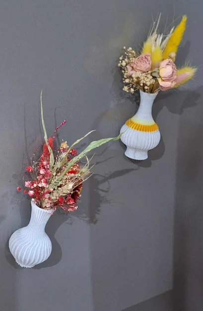Bình hoa gắn tường 3D độc đáo tích hợp nam châm tiện lợi - Image 1