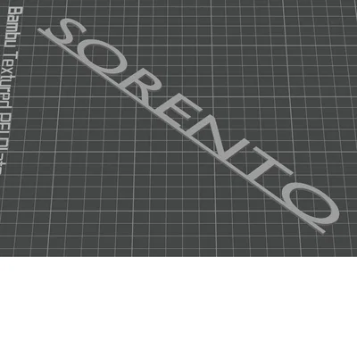 Mô hình 3D Logo KIA SORENTO trang trí đuôi xe cực đẹp