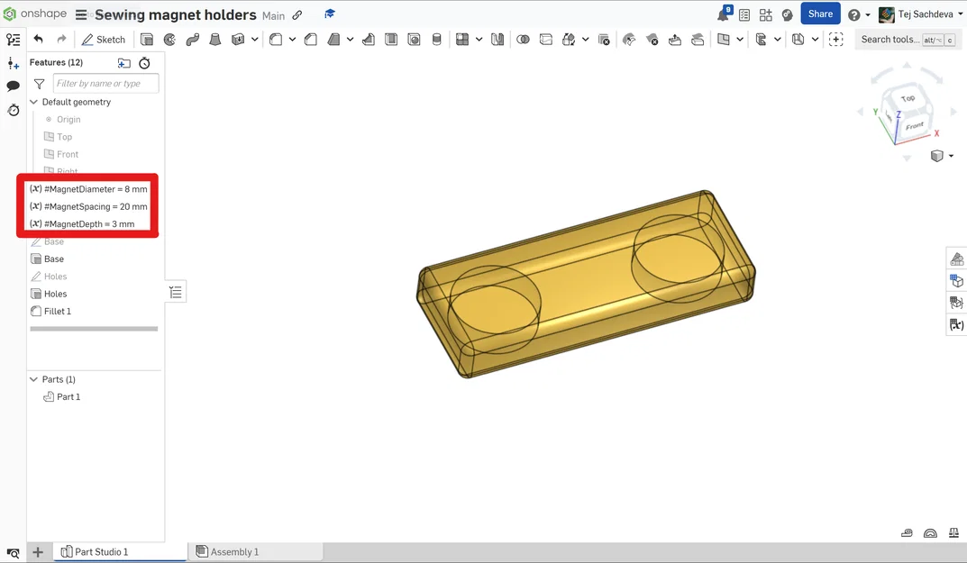 Kẹp/Ghim Vải Nam Châm In 3D (Magnetic Fabric Fasteners / Pins) - Image 3