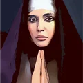 Mô hình tranh ghép Christian Nun (Nữ tu cầu nguyện) 3D Pixel Art - Thumbnail 2