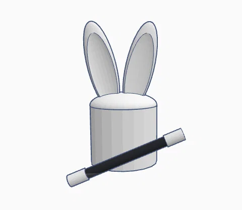 Mô hình 3D chú thỏ ma thuật Magical Rabbit siêu đáng yêu - Image 1