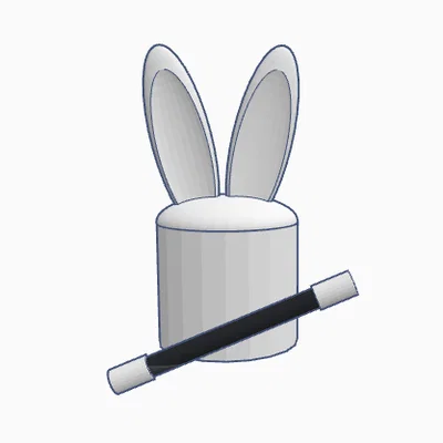 Mô hình 3D chú thỏ ma thuật Magical Rabbit siêu đáng yêu