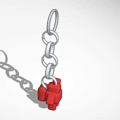 Móc khóa phi hành gia (Spaceman Keychain) - Mẫu in 3D dễ thương