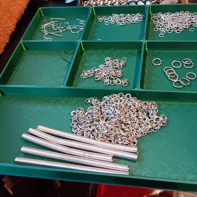 Khay Đựng Khoen Kim Loại (Jump Ring Tray) Thiết Kế Cho Chainmaille