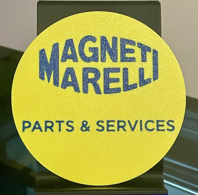 Đế lót ly in 3D logo Magneti Marelli phong cách - Image 1