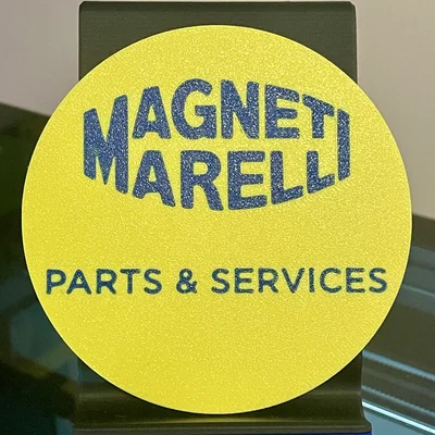 Đế lót ly in 3D logo Magneti Marelli phong cách