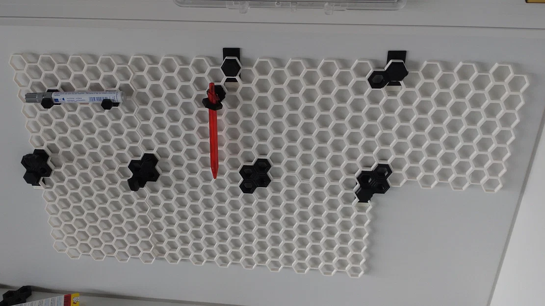 Giá treo tường HSW dùng Tesa Powerstrips/băng keo hai mặt - Image 2