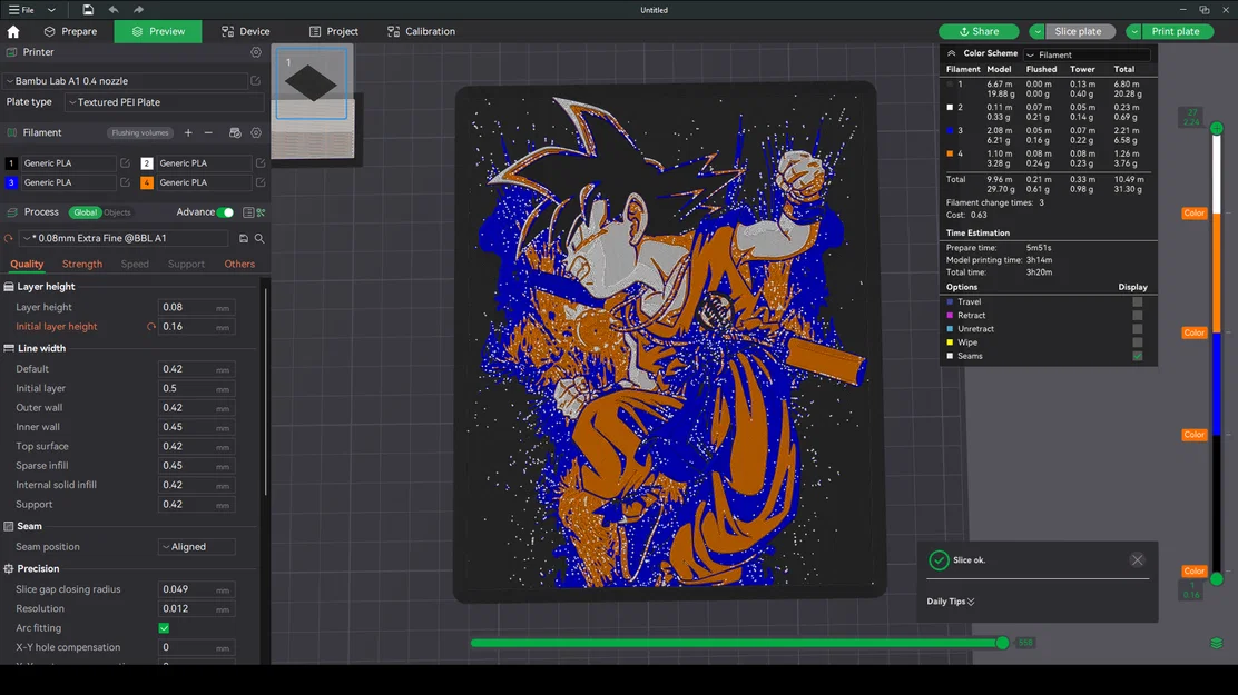 Kid Goku Dragonball - HueForge - Image 2