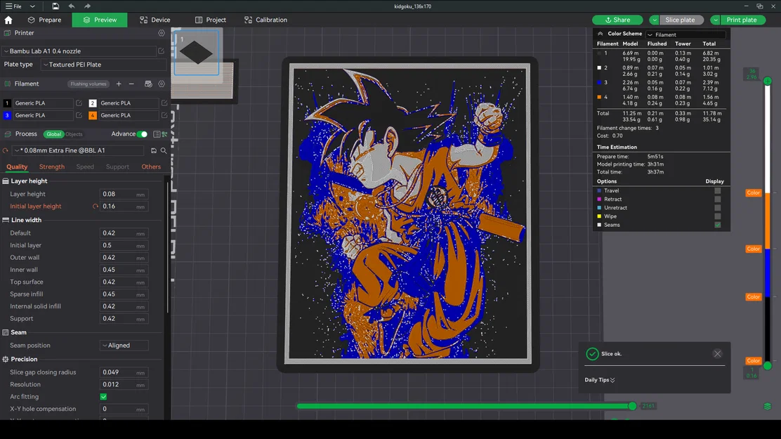 Kid Goku Dragonball - HueForge - Image 3