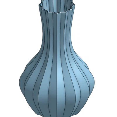 Mẫu lọ hoa Modern Vase in 3D đẹp mắt, thiết kế tối giản sang trọng