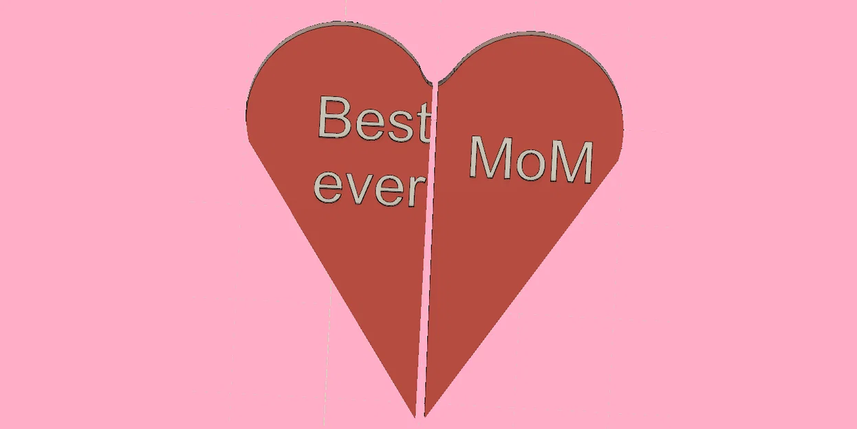 Mô hình trái tim quà tặng ý nghĩa cho mẹ (Best ever MoM) - Image 1