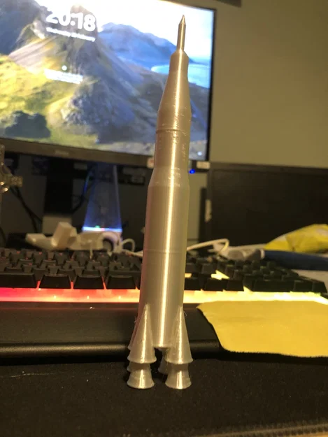 Mô hình tên lửa Saturn 5 trang trí bàn làm việc cực đẹp - Image 3