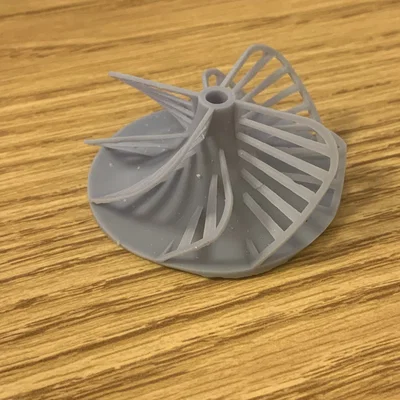 Mô hình cánh quạt máy bơm (Impeller) chi tiết cho in 3D