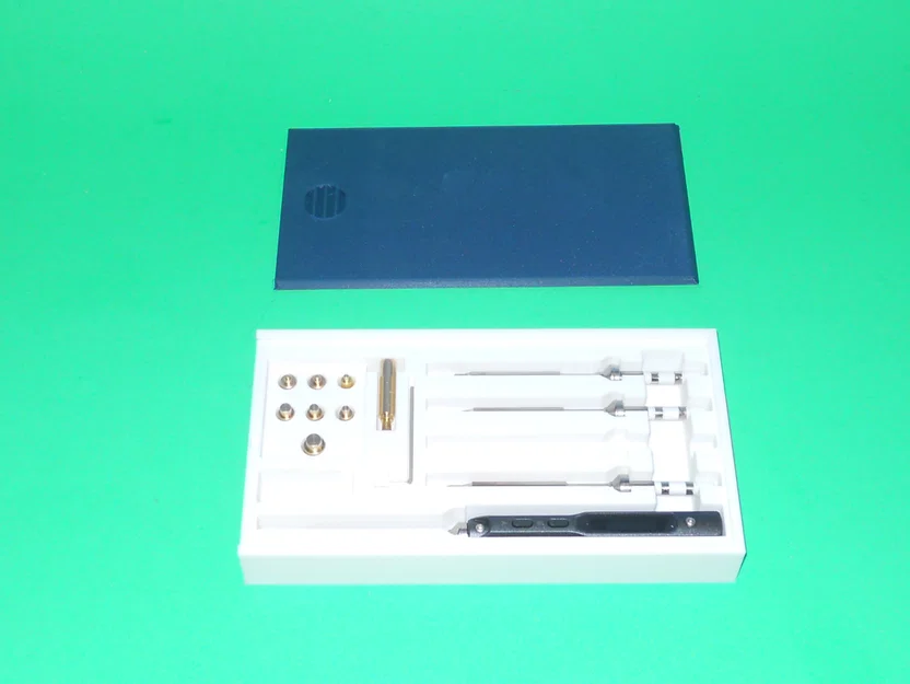 TS-100 Case V2 – Hộp đựng mỏ hàn TS-100 và 4 mũi + threaded insert kit - Image 1