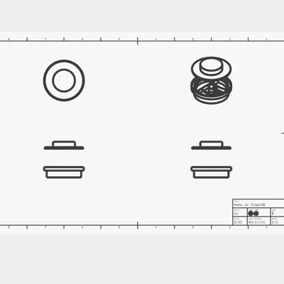 Hộp Đựng Dụng Cụ May Vá Lego Stud In 3D Độc Đáo
