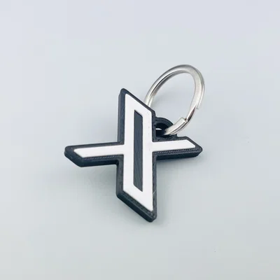 Móc khóa biểu tượng X (X Keychain) phong cách hiện đại cho mọi người