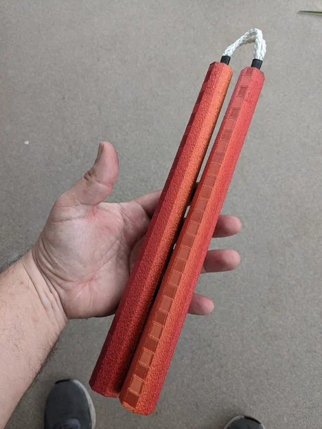 Nunchaku (Đồ trang trí/in 3D) – Chỉ dùng để luyện tập - Image 1