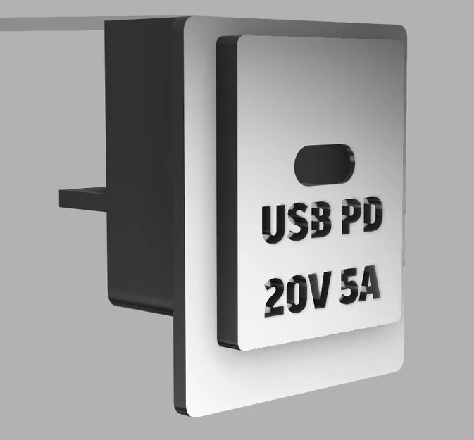PS2 USB PD Plate – Plate thay cổng nguồn PS2 sang USB‑C PD - Image 2
