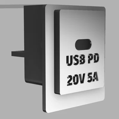 PS2 USB PD Plate – Plate thay cổng nguồn PS2 sang USB‑C PD